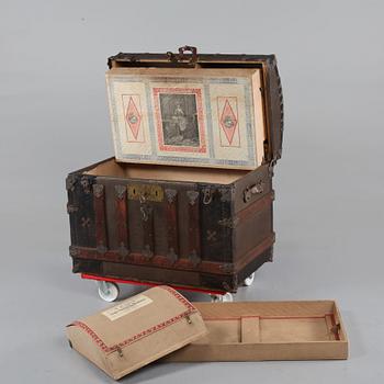 KOFFERT, Martin Mathias Secor, Chicago, omkring sekelskiftet 1800/1900, etikettmärkt.