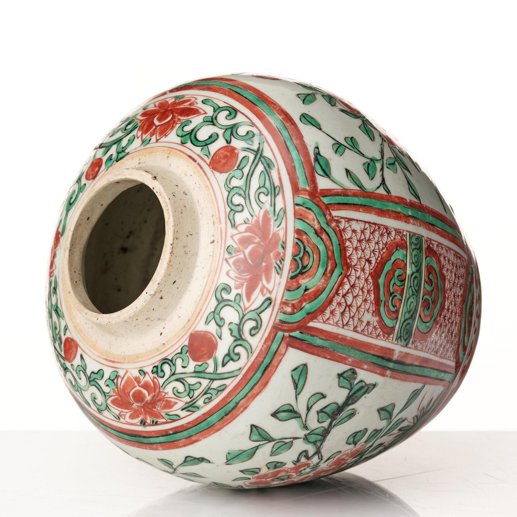 Kruka, porslin. Transition, 1600-tal.