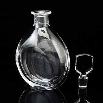 Two glass decanters, mid 20th cetury.