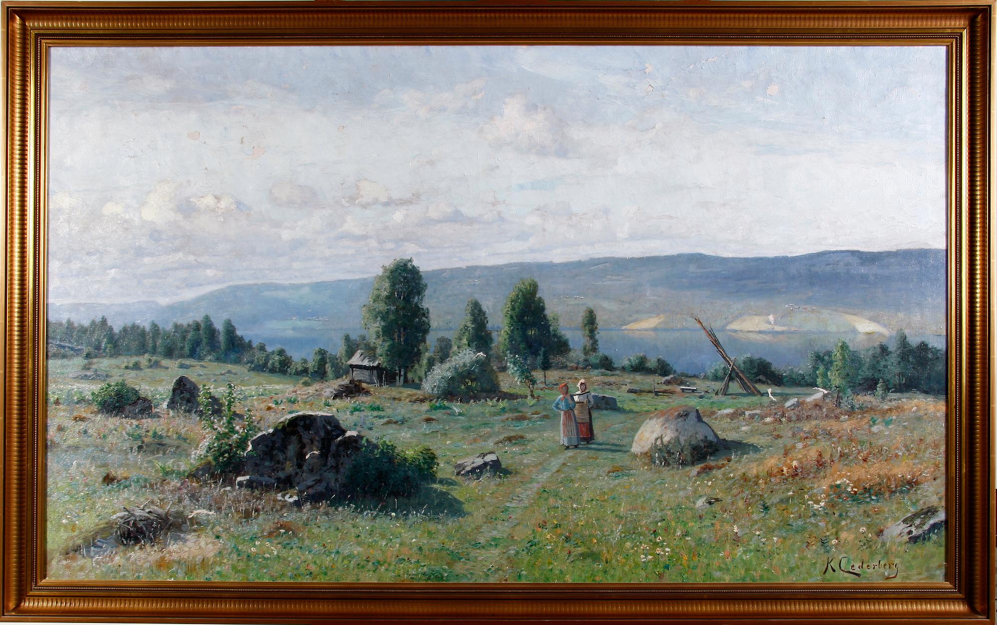 CEDERBERG, KARL, olja på duk, sign.