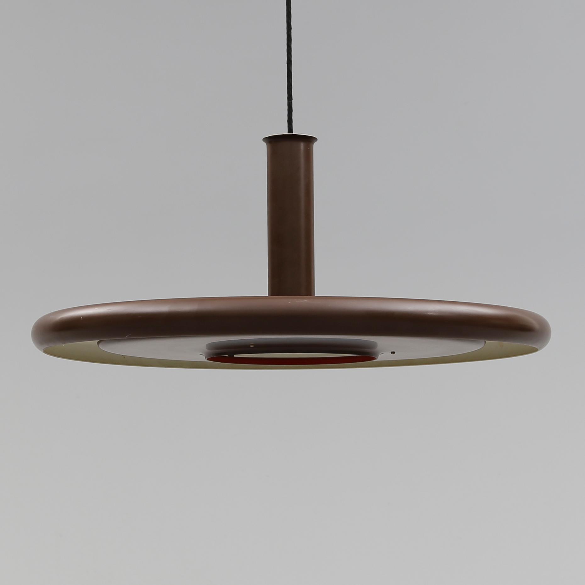 TAKLAMPA, "Optima", Fog & Mørup, Danmark, 1900-talets andra hälft. Höjd 26 cm.
