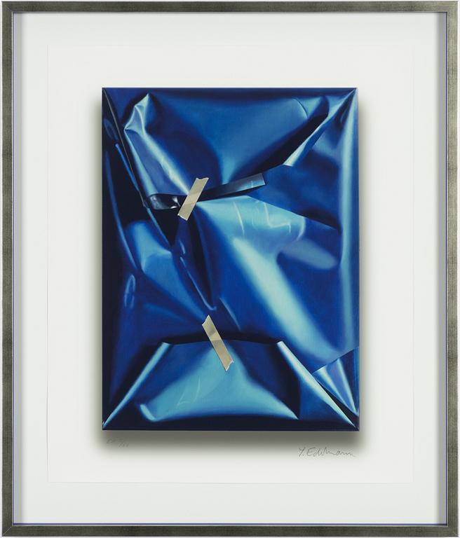 Yrjö Edelmann, "Repetitive sensations of Yves Klein Blue II".