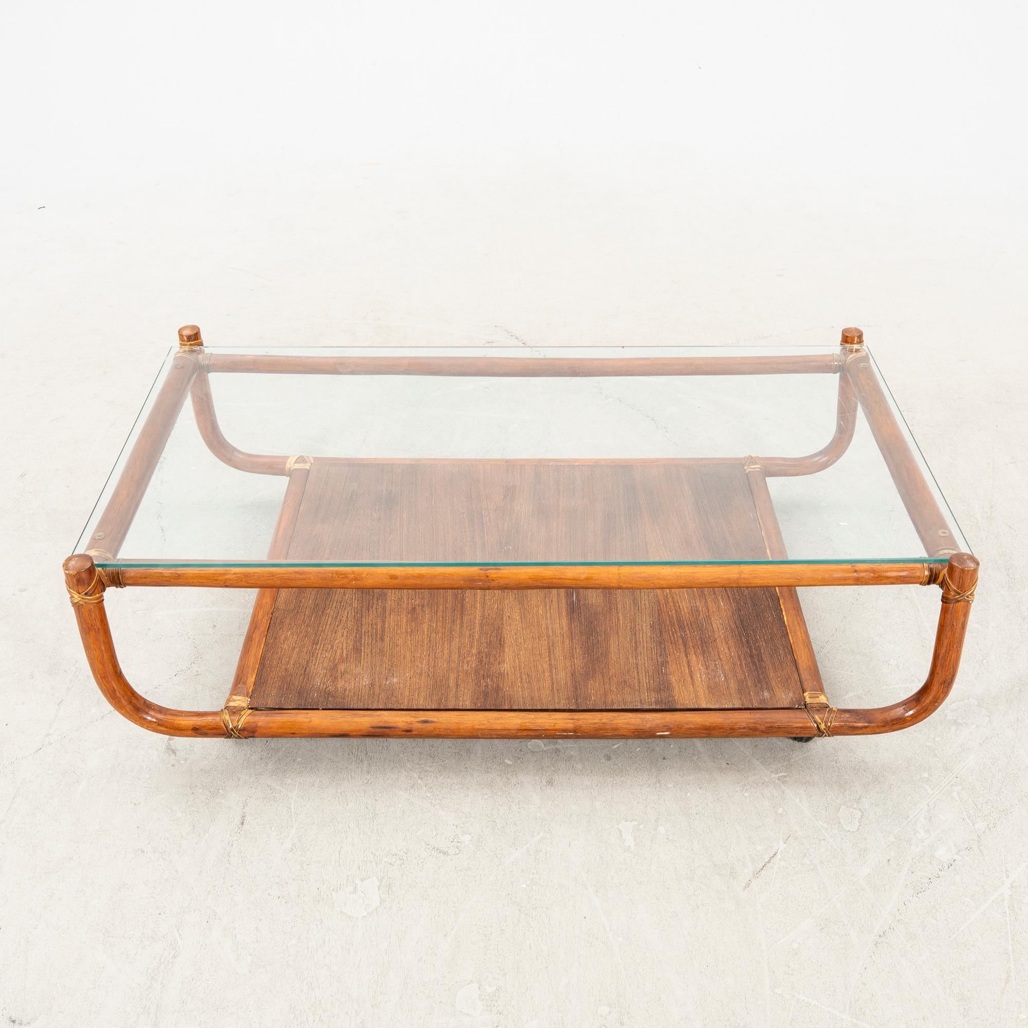 A rattan three pcs suit  second part of the 20th Century.