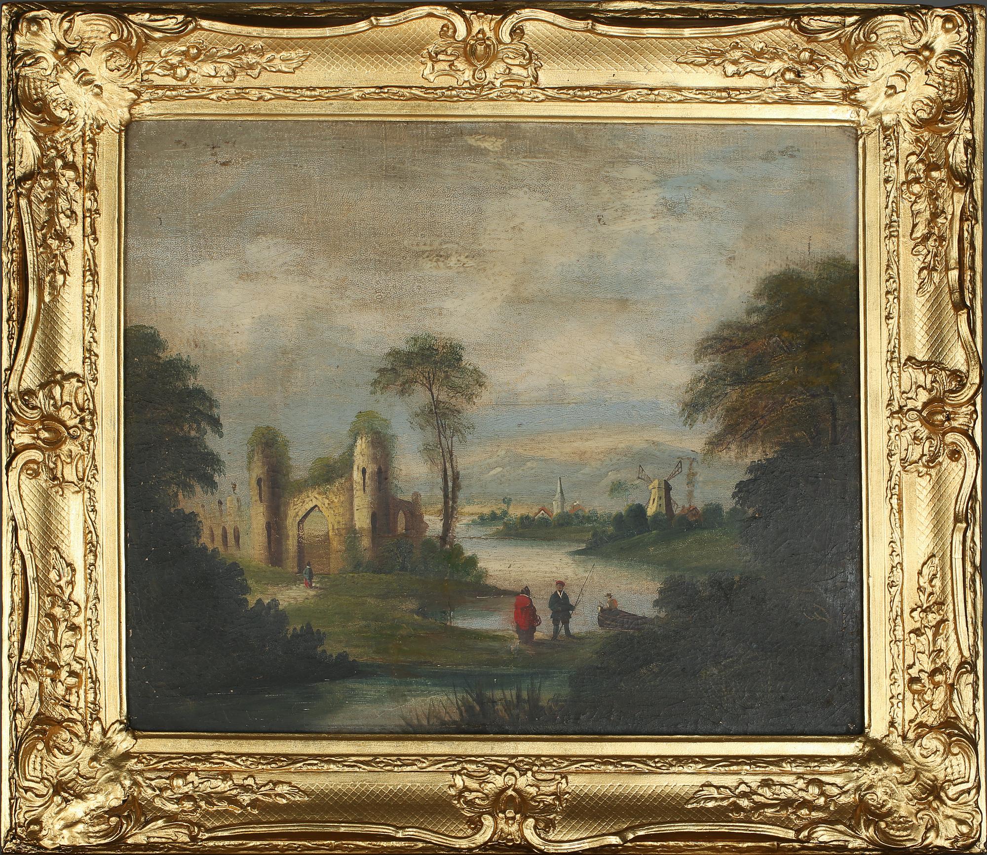 OKÄND KONSTNÄR, olja på duk , 1800-tal.