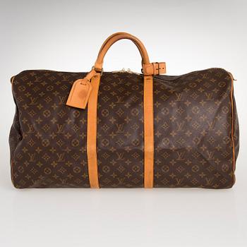 LOUIS VUITTON MONOGRAM KEEPALL 60 BAG.