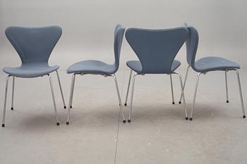 STOLAR, 6 st, "Sjuan", Arne Jacobsen, Fritz Hansen.