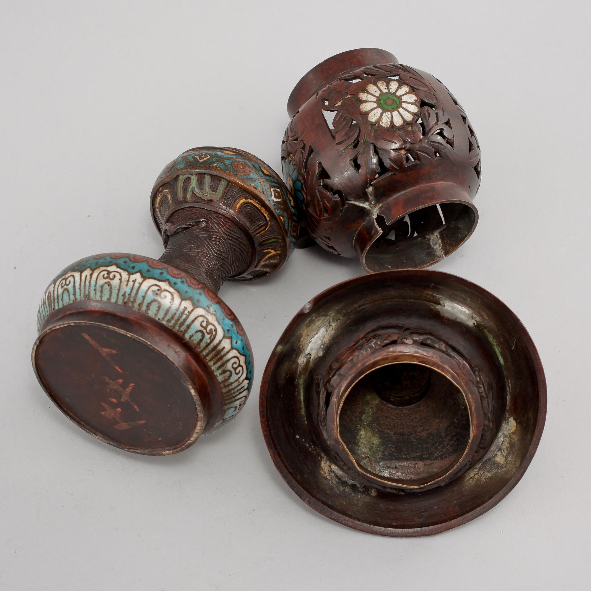 LYKTA, cloisonne, orientalisk, 1900-talets första del.