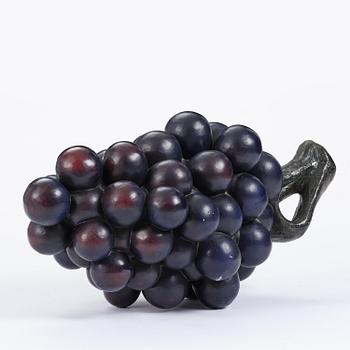 Hans Hedberg, a large faience sculpture of a bunch of grapes, Biot, France.