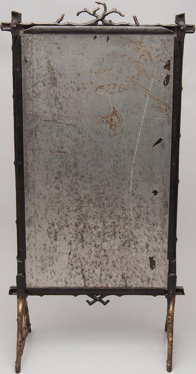 ELDSKÄRM, bemålad metall, 1900-talets första hälft.