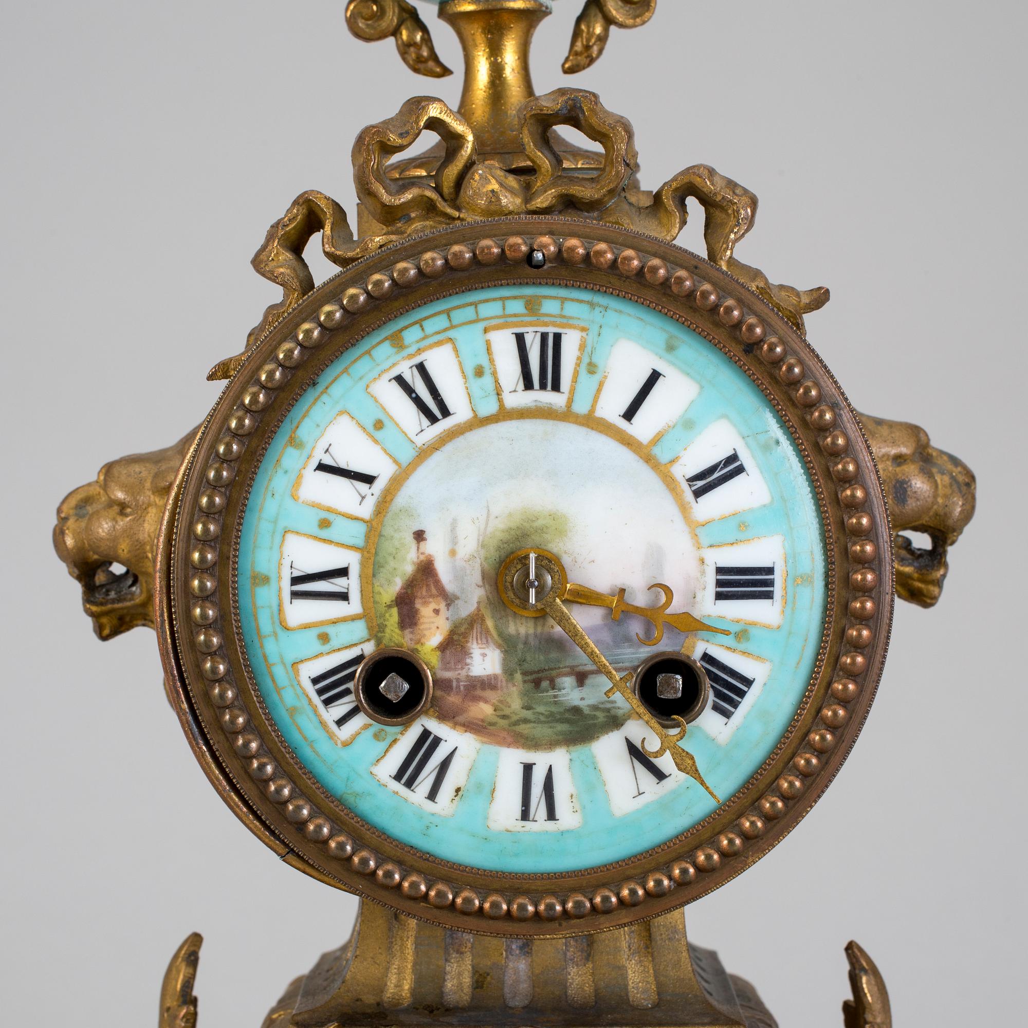 BORDSPENDYL, Brunfaut, Louis XVI-stil, sent 1800-tal.