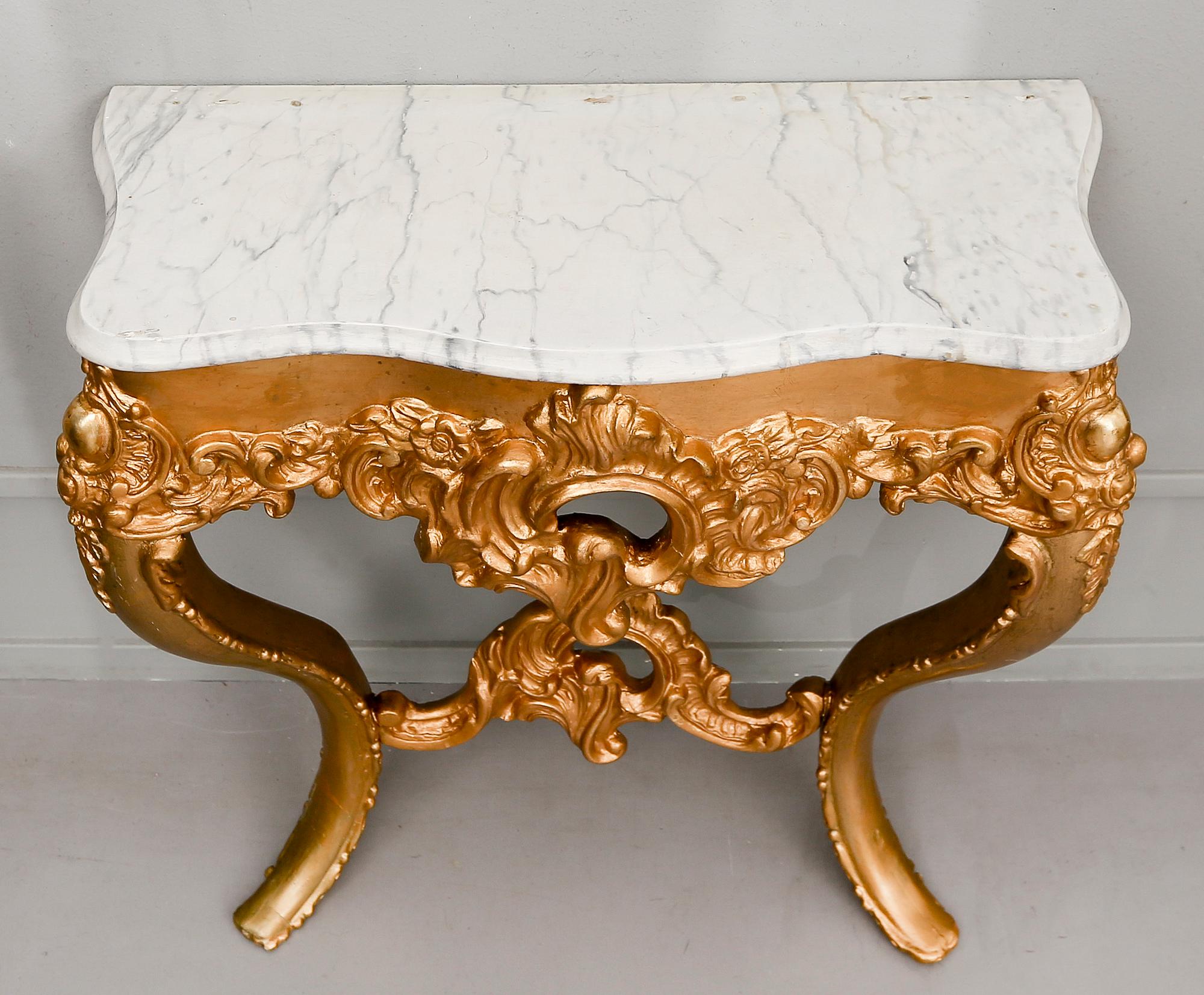 SPEGEL MED KONSOLBORD, 1800-talets andra hälft.