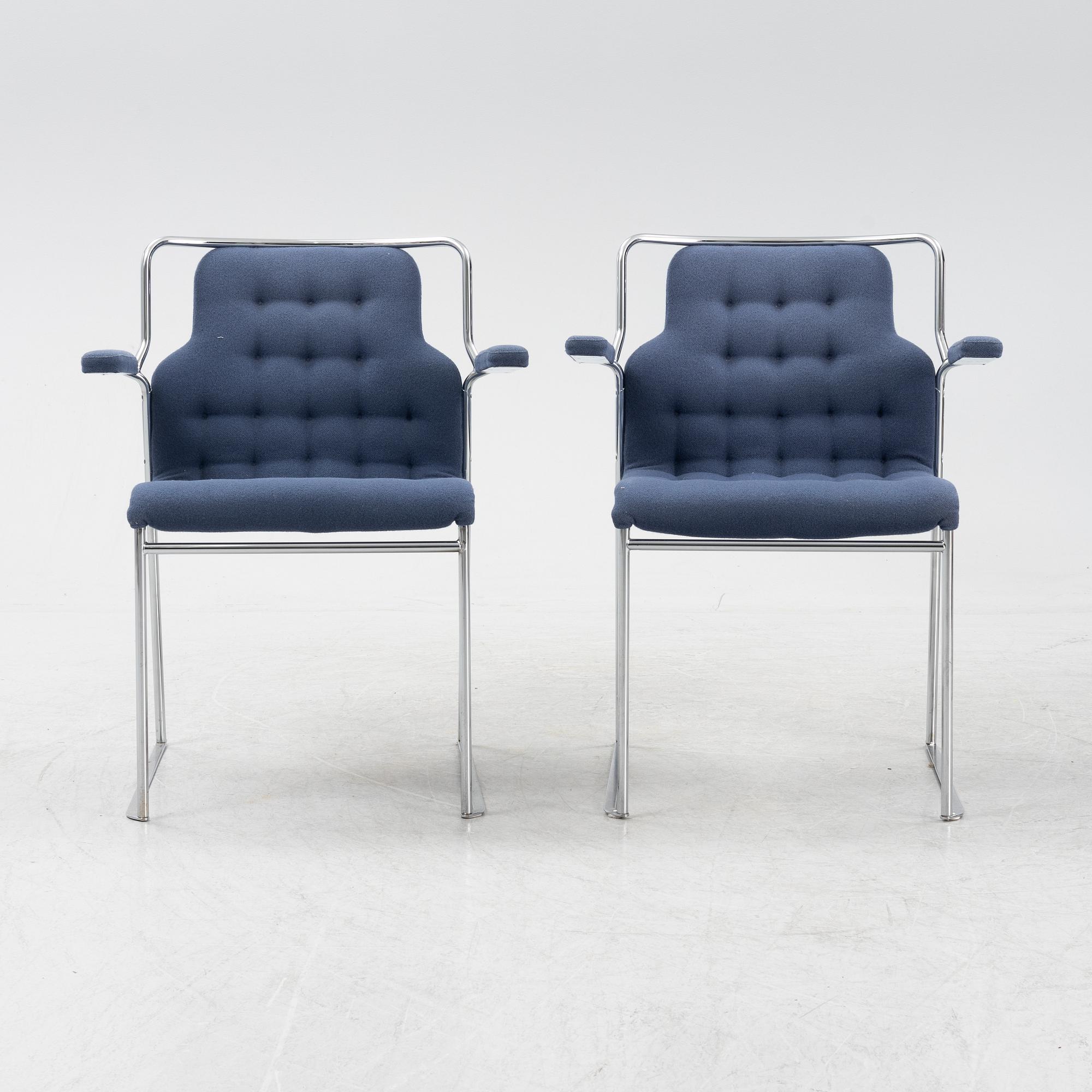 Bruno Mathsson, karmstolar, 8 st, "Mia", Bruno Mathsson International.