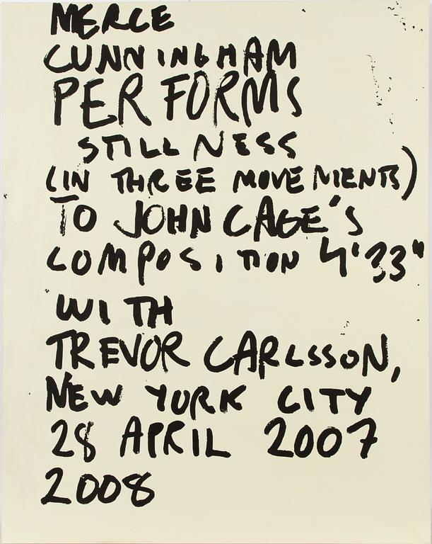 Thomas Elovsson, "Merce Cunningham Performs".