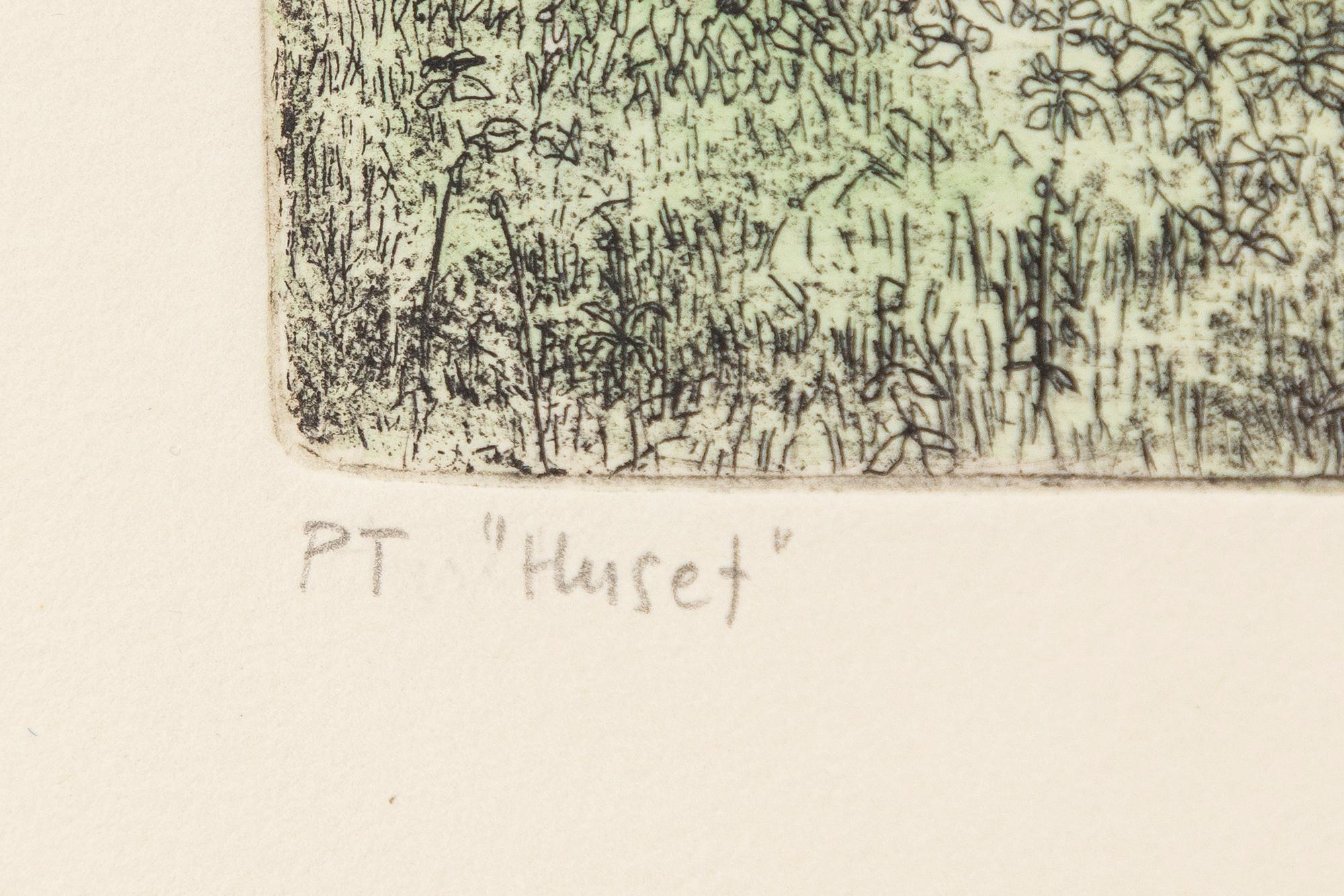 Sten Eklund, "Ett av husen vid 4 på bild 3" ur "Kullahusets hemlighet".