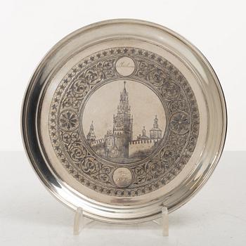 Fat, silver, niellodekor, Moskva, Ryssland 1890.