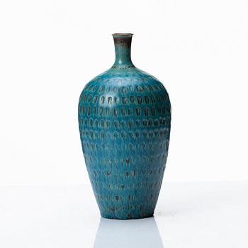 Stig Lindberg, a stoneware vase, Gustavsberg studio, Sweden 1960.