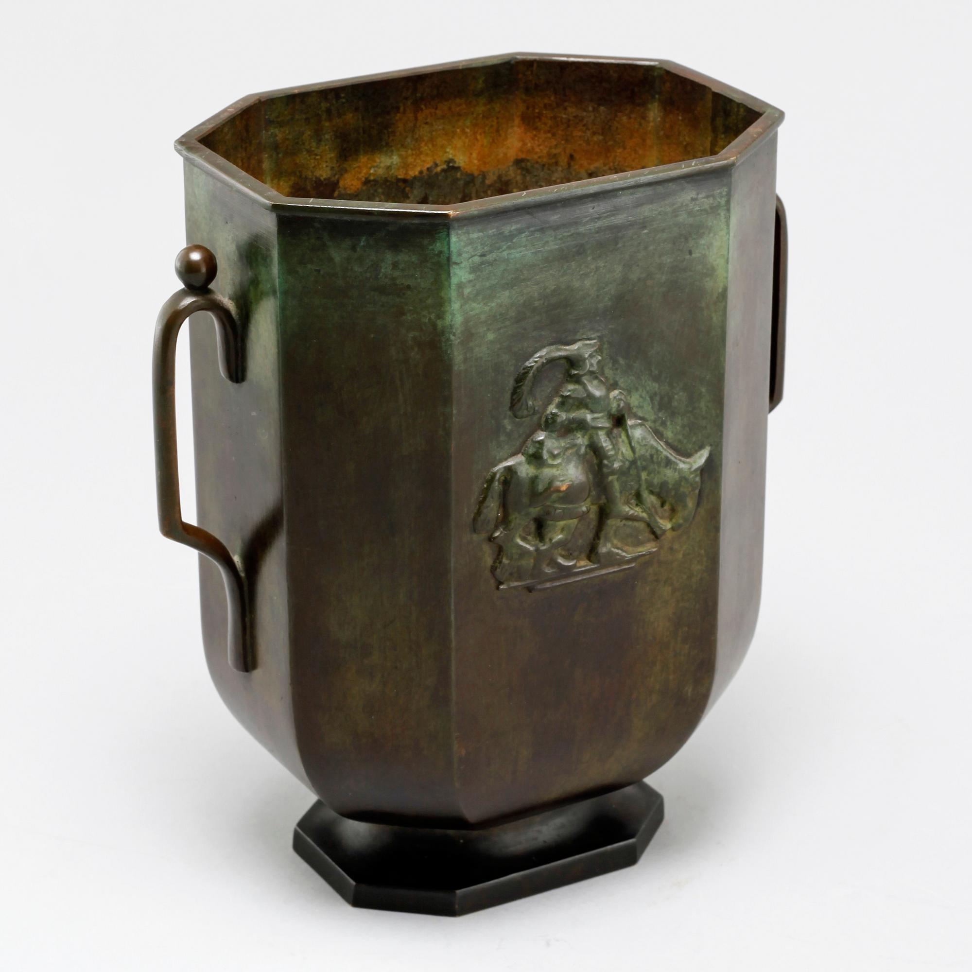 A bronze vase from GAB, first half of the 20th century.