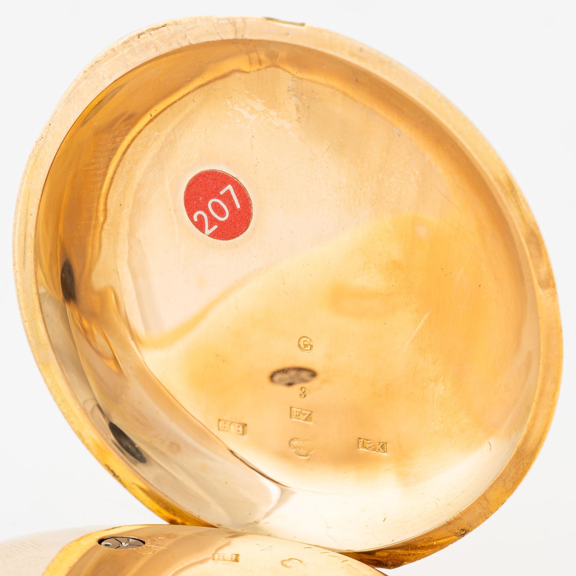 Halda, fickur, savonett, 52 mm.