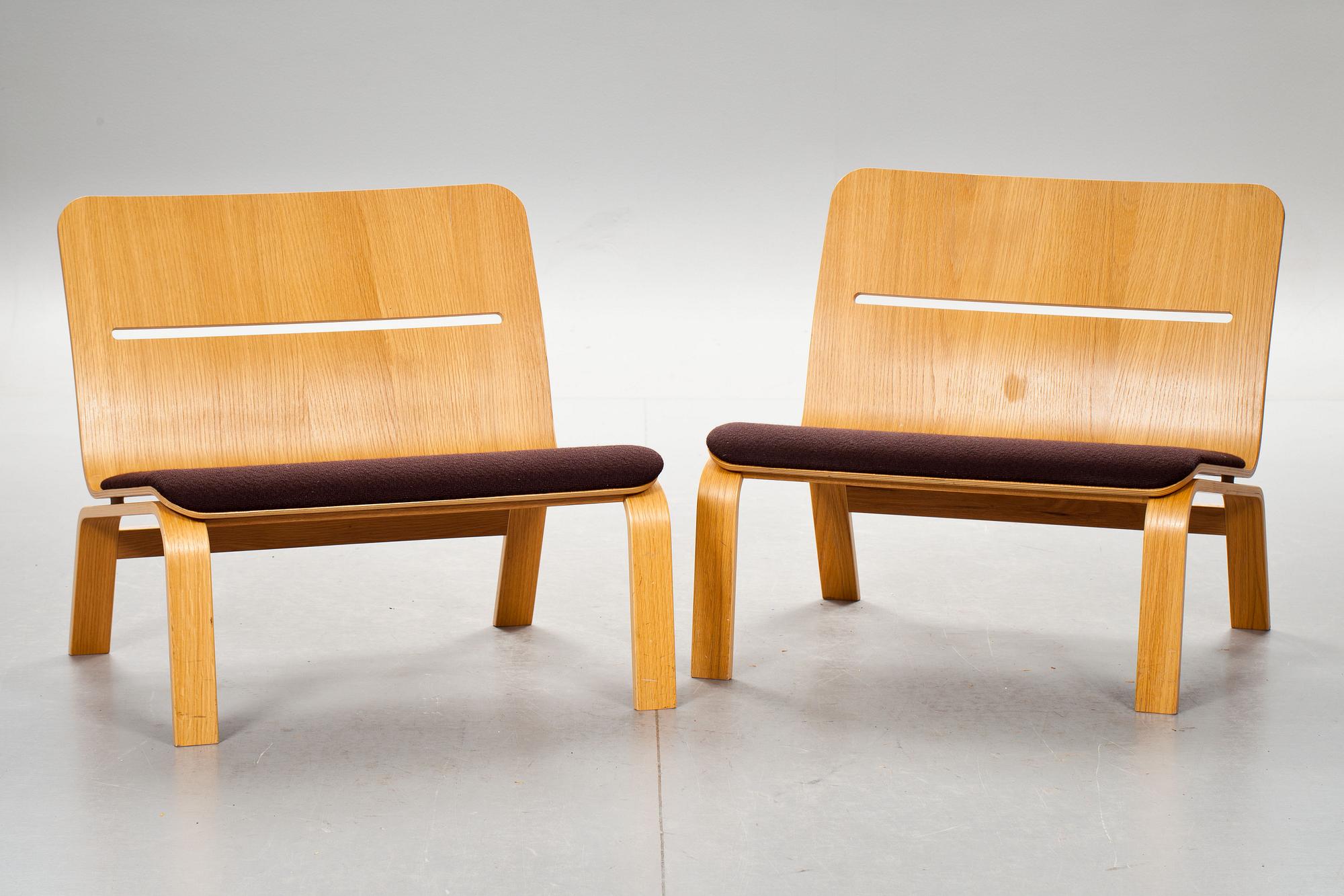 FÅTÖLJER, 2 st, "Bowie", Mårten Claesson, Eero Koivisto och Ola Rune, David Design, 2000-tal.