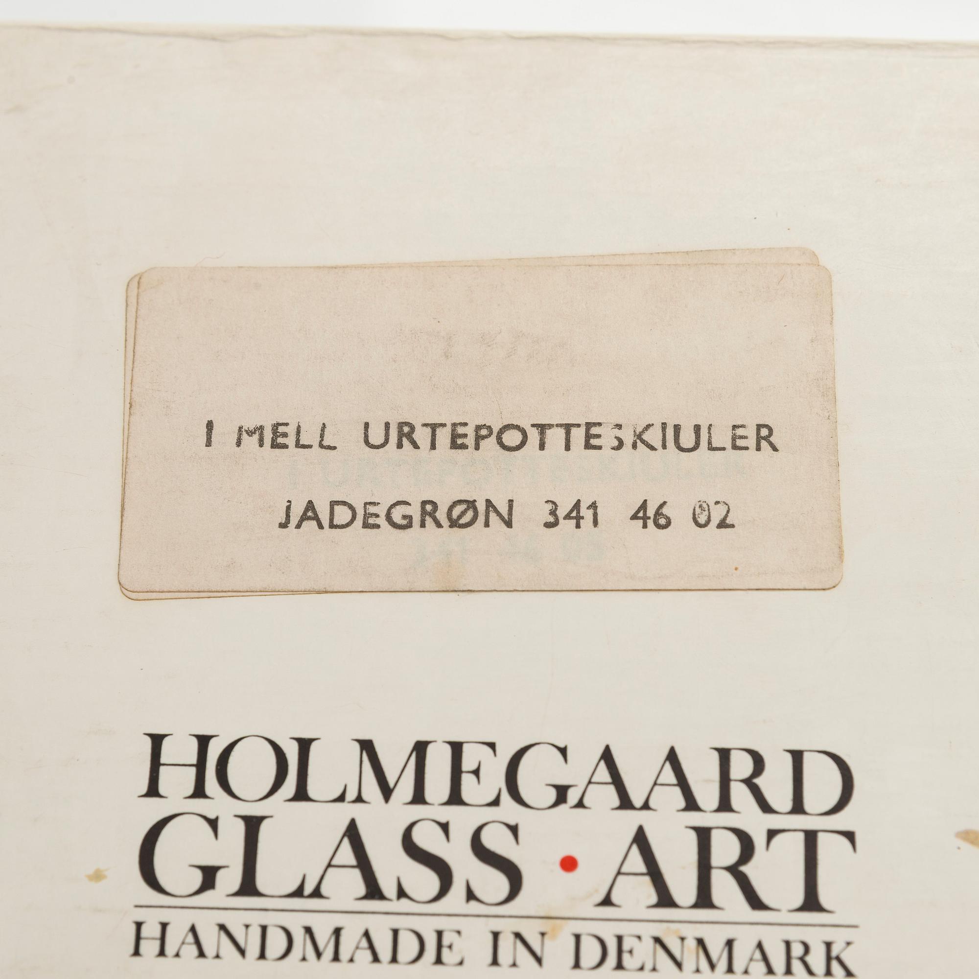 Michael Bang, six flower pots, Holmegaard, Denmark.