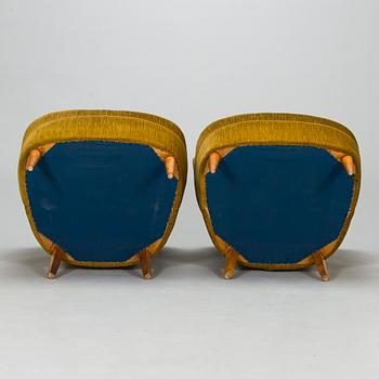 Fåtöljer, 3 st, 1900-talets mitt.