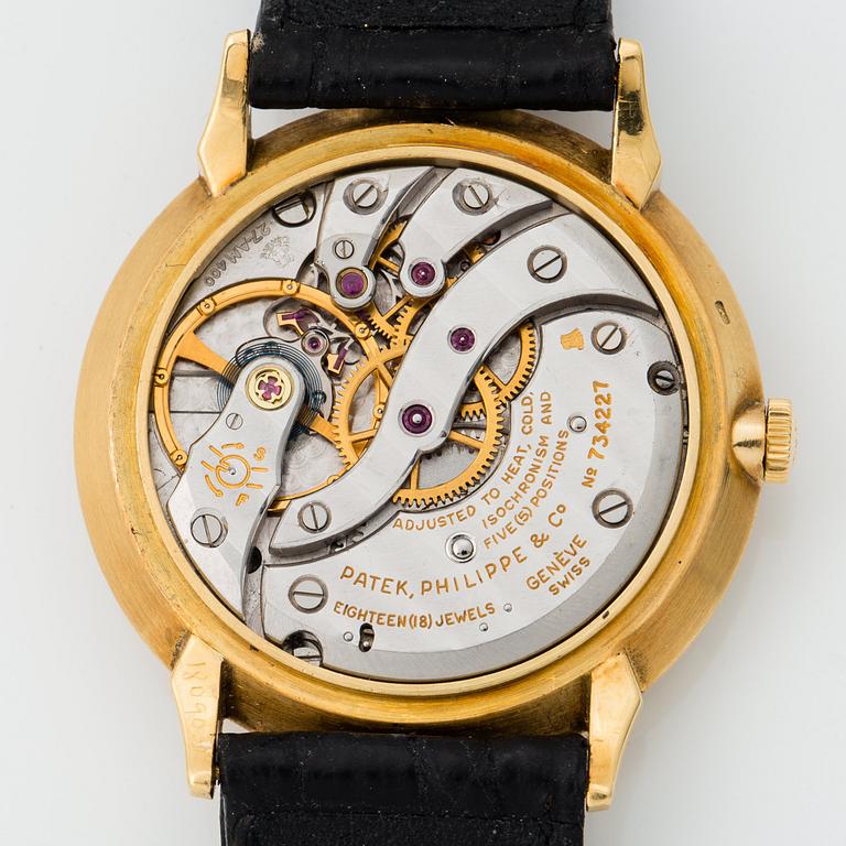 PATEK PHILIPPE, Calatrava, armbandsur, 34 mm.