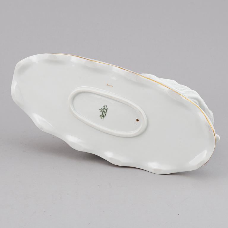 CONSTANTIN HOLZER-DEFANTI, porslin, figurin, "Den döende svanen", Rosenthal, 1900-talets andra kvartal.