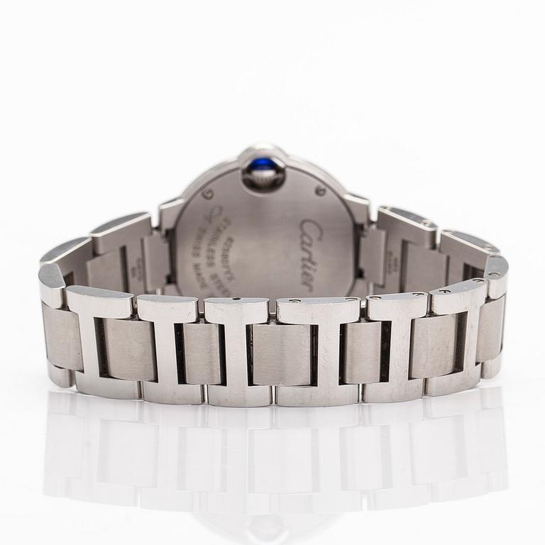 Cartier, Ballon Bleu, rannekello, 28 mm.
