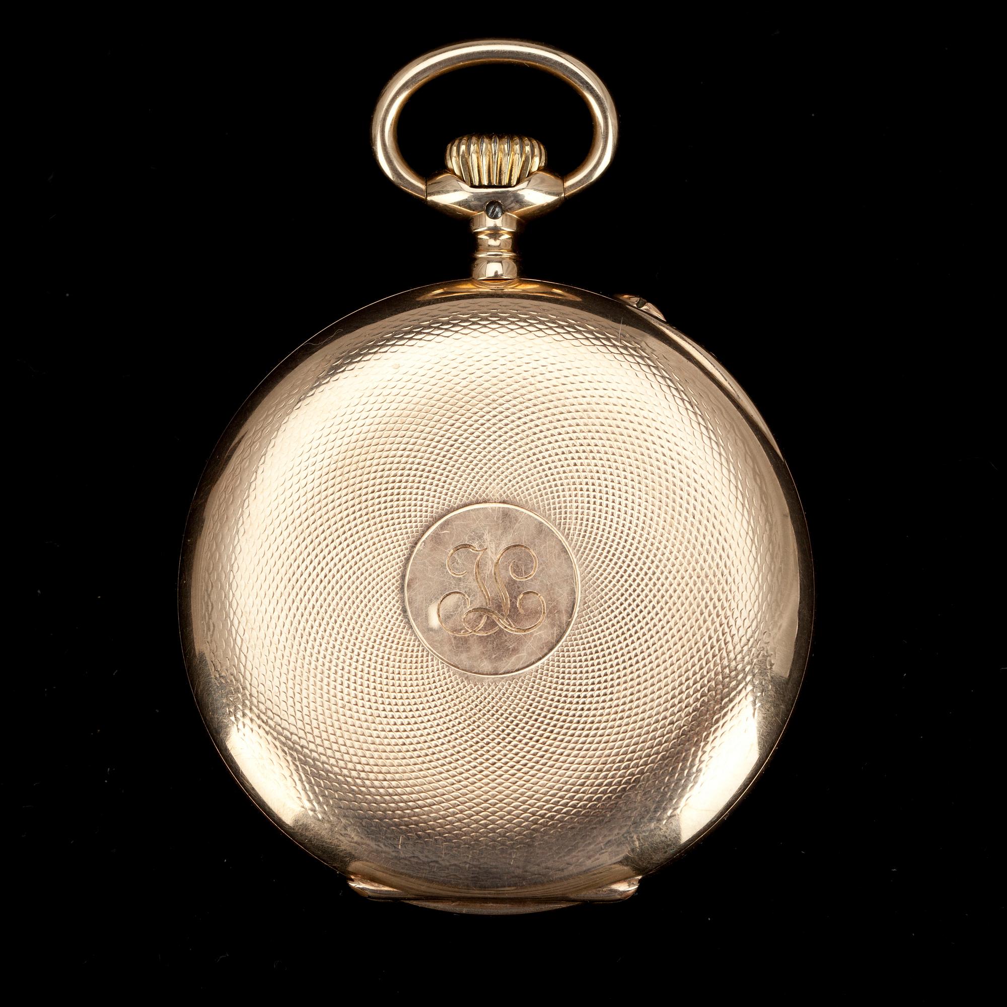 FICKUR, IWC Shauffhausen 14K kultaa. 1920-tal. Totalvikt 93 g.