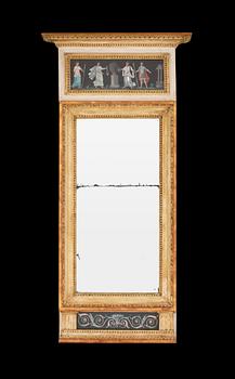A late Gustravian early 19th century mirror by J. Frisk.