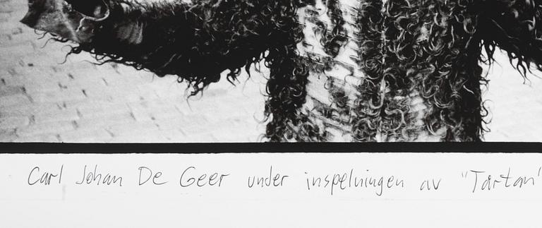 Carl Johan De Geer, "Carl Johan De Geer under inspelningen av 'Tårtan'".