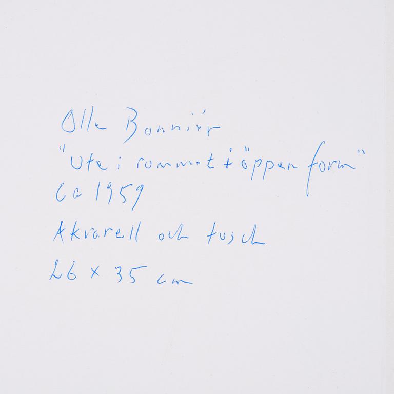 Olle Bonniér, "Ute i rummet + öppen form".