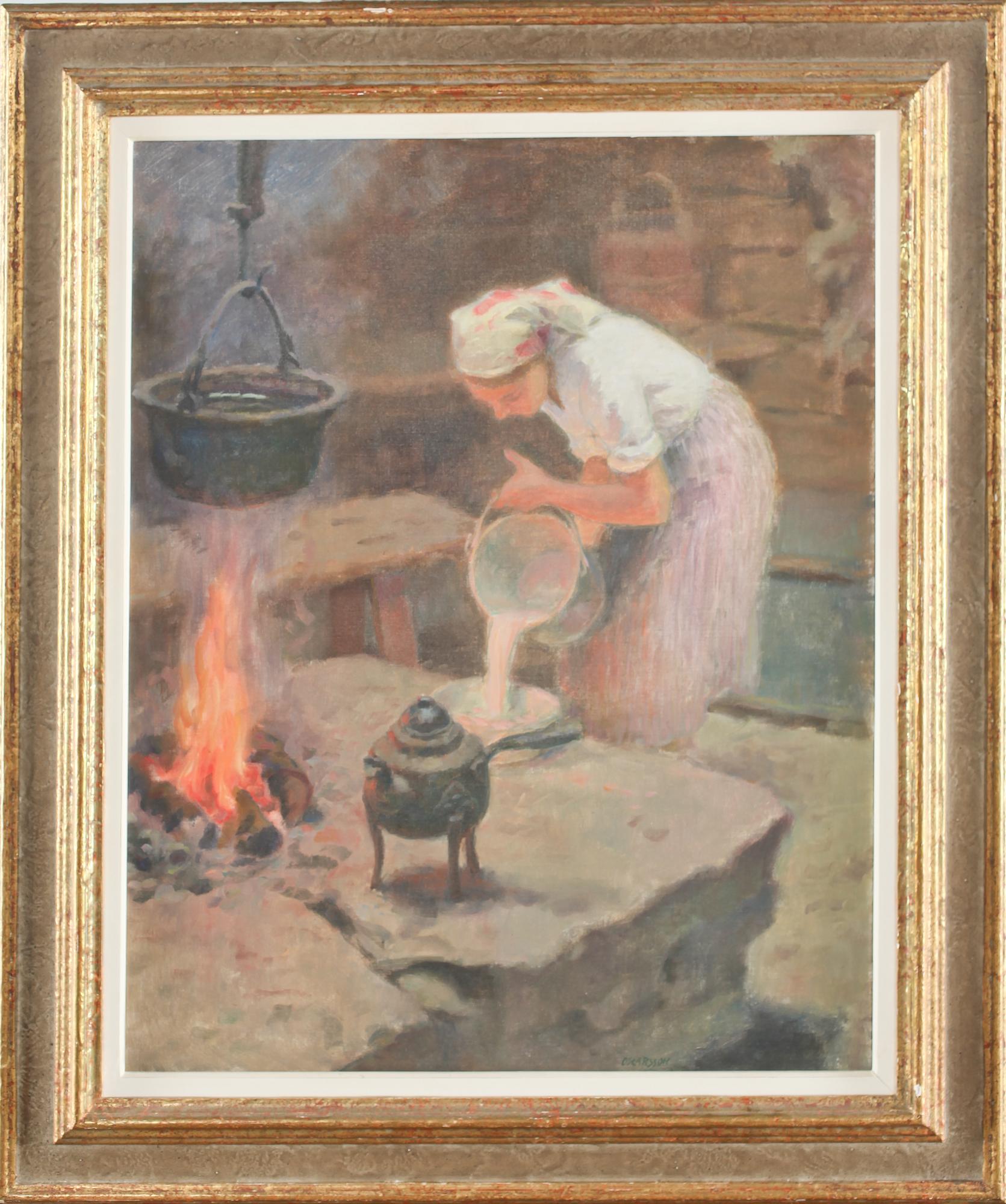 BERNHARD OSCARSSON, olja på duk, signerad.