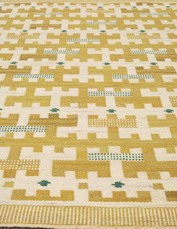 Ann-Mari Lindbom, gift Forsberg, MATTA. "Gulbroka". Rölakan. 210,5 x 132,5-135,5 cm. Signerad AB MMF AMF.