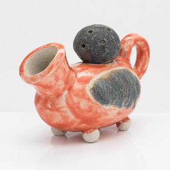 Urmas Puhkan, a ceramic sculpture, signed.