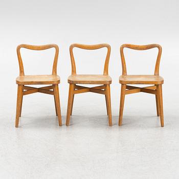 Axel Larsson, a children's table and 3 chairs, version of  "1300"-series, probably by Svenska Möbelfabrikerna Bodafors.
