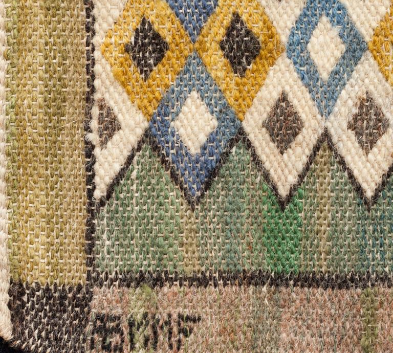 VÄVNAD, "Crocus", Märta Måås-Fjetterström, signerad  ABMMF, ca 59x59 cm.