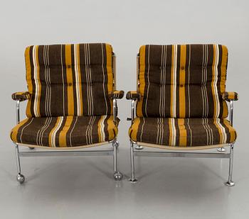 BRUNO MATHSSON, fåtöljer, ett par, "Karin".