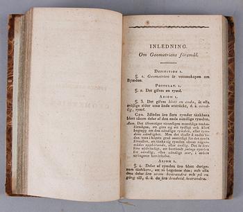 BÖCKER, 3 st, mattematik, bla "Matematischen und Plilosophischen..." del II, av Georg Philip Harsdörffern, Nürnberg 1651.