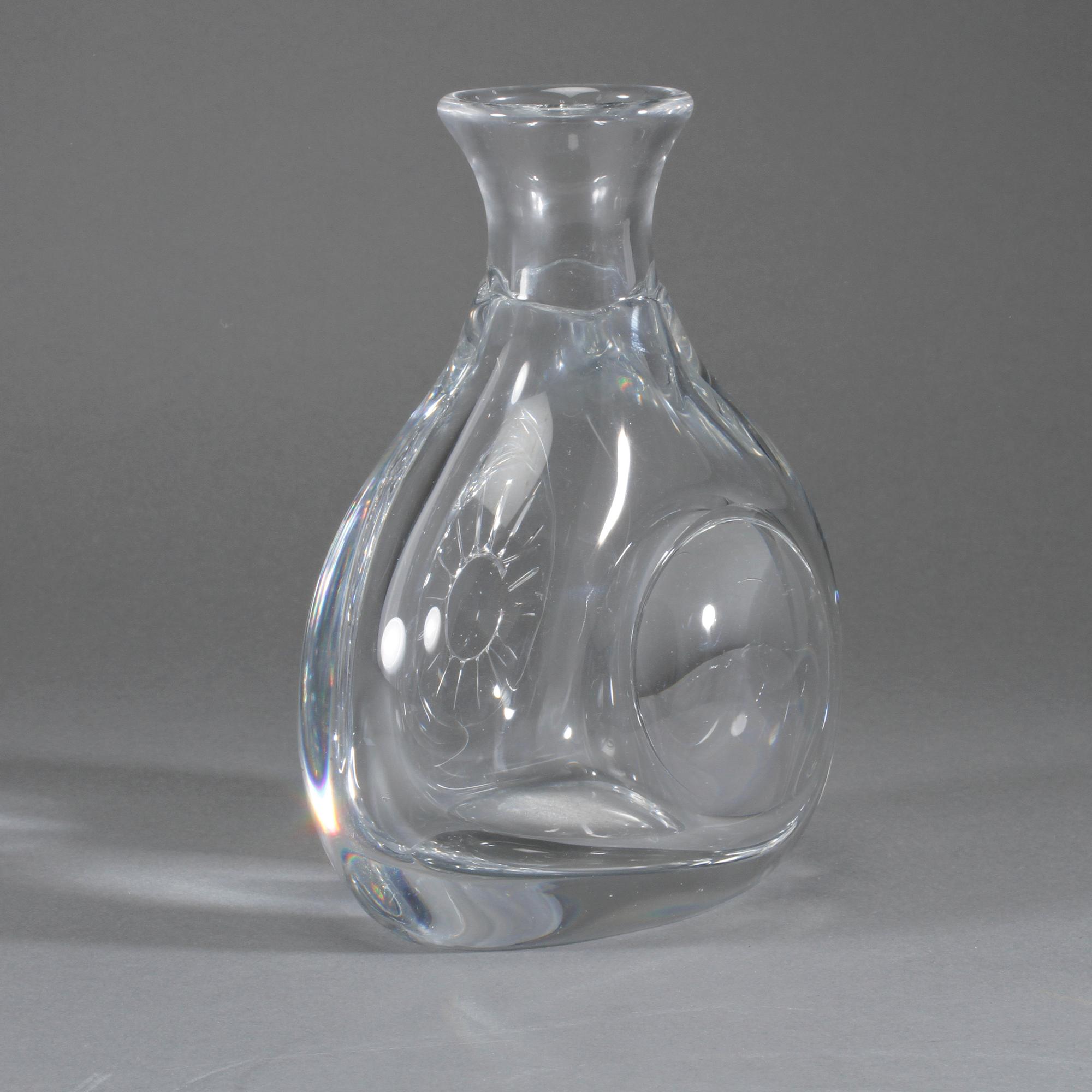 VAS, glas, "Thalatta", Bengt Edenfalk, Skruf, unik, signerad och daterad -63.