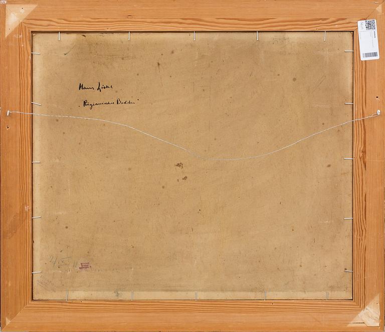 HANS LICHT, a signed oilpainting on board.