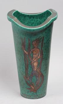 VAS, stengods. "Argenta", Wilhelm Kåge, Gustavsberg.