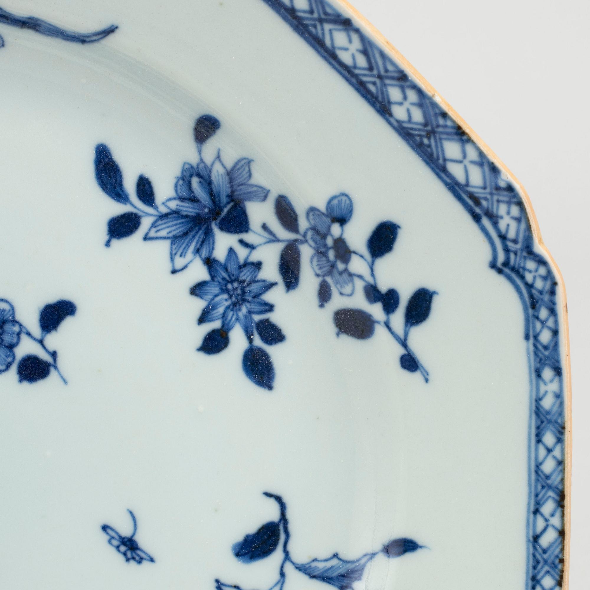 TALLRIKAR, 3 st, Kina Qianlong (1736-95) porslin.