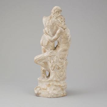 JOHN BÖRJESON, skulptur, gips, "Tröst". Signerad J. Börgeson.