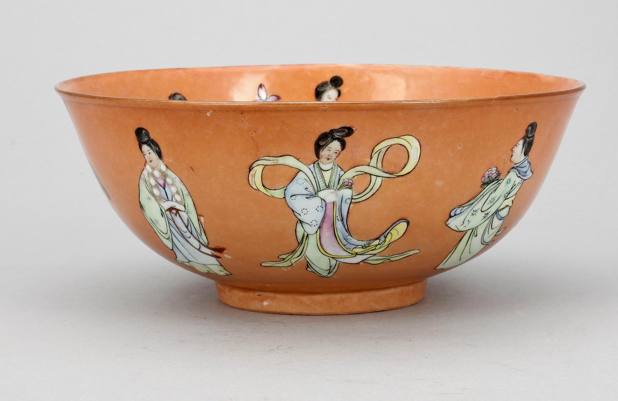SKÅL, porslin, Kina, 1800-tal.