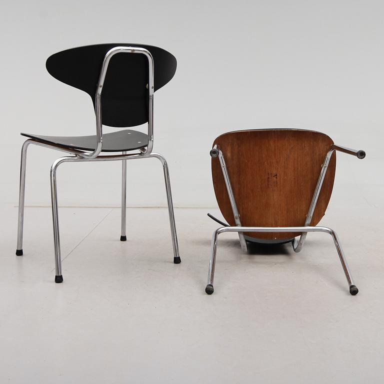STOLAR, 4 st, Hans Olsen, Viskadalens möbelindustri, Kinna, 1900-talets första hälft.