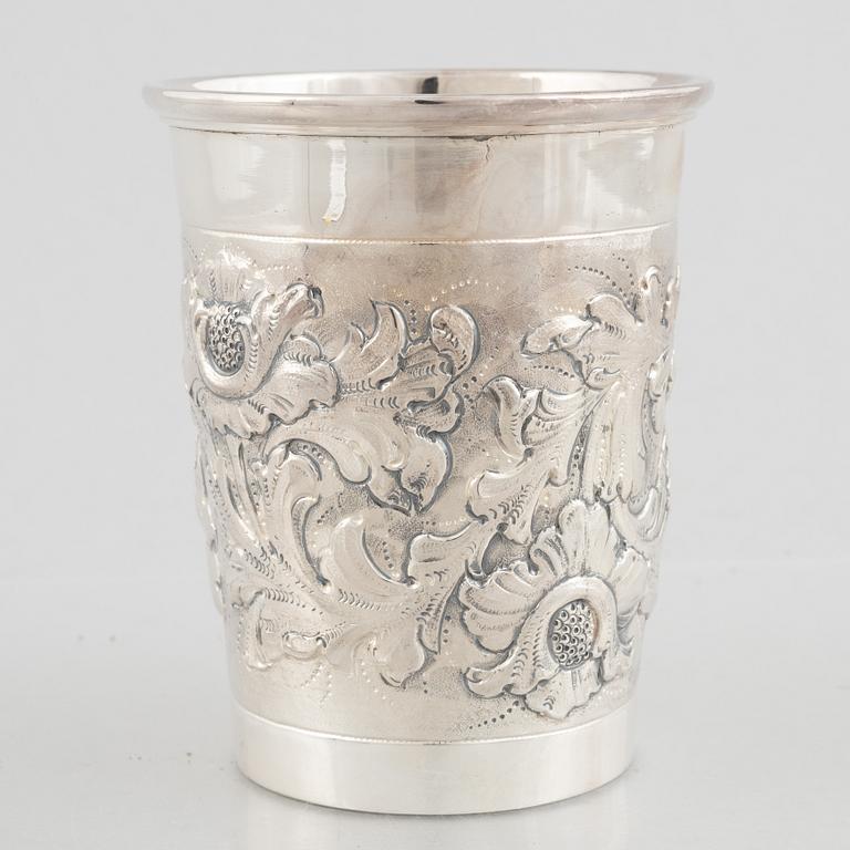 A sterling silver vase, Swedish import marks, circa mid-20th century.