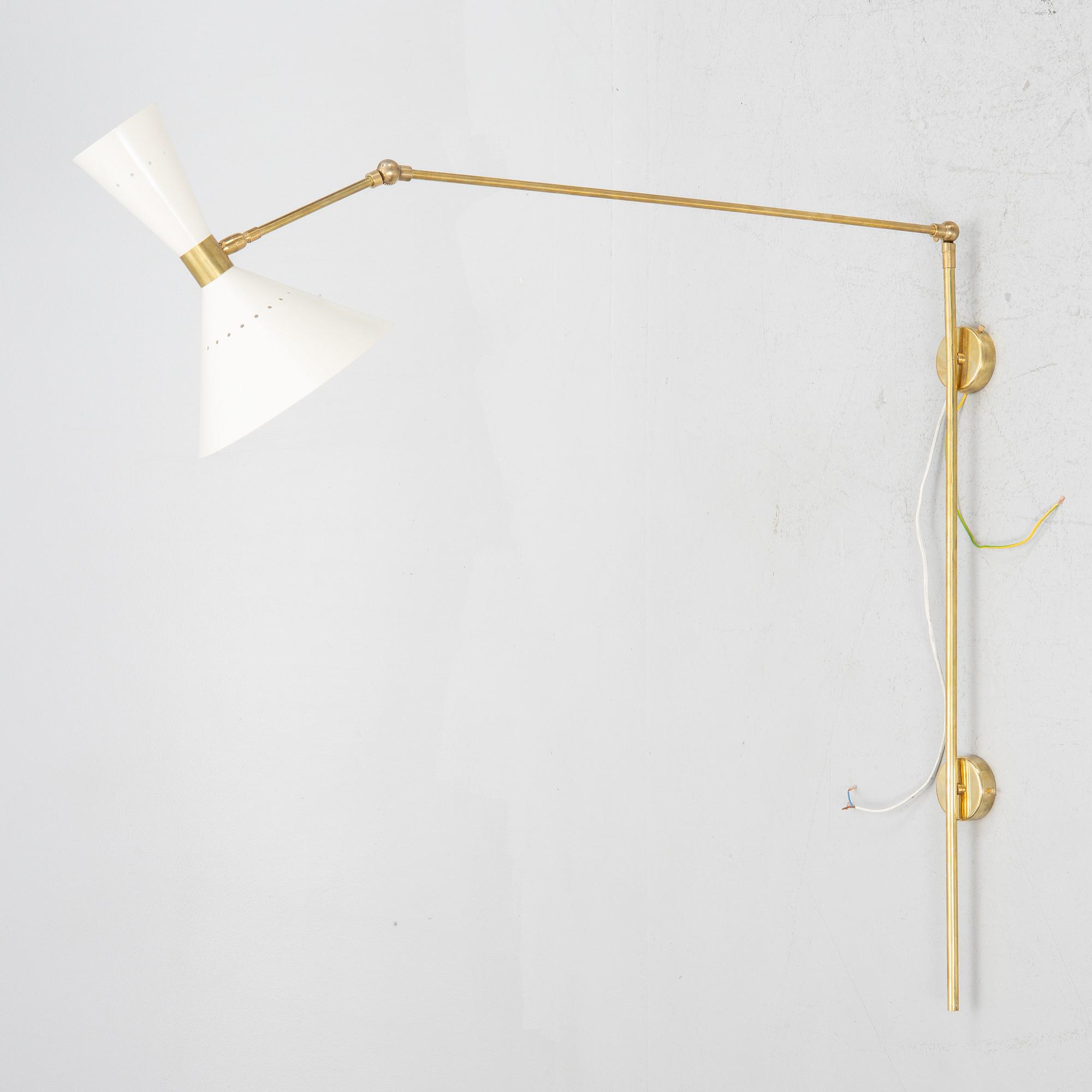 Vägglampa, sannolikt "Artiglio Butterfly", Luci Srl, Parma, Italien, samtida.