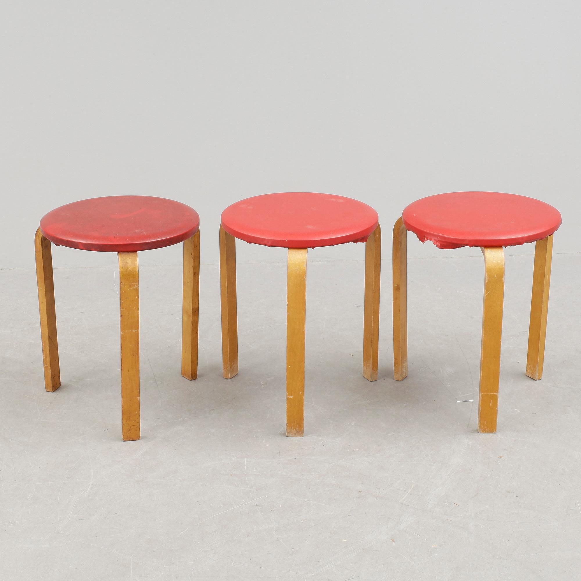 PALLAR, 3 st, modell 60, Alvar Aalto, 1900-talets mitt.