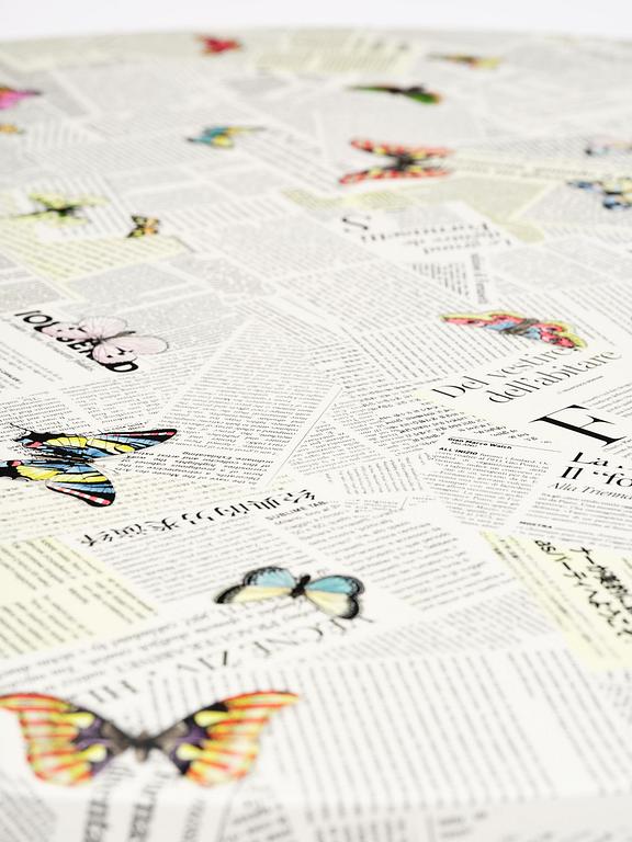 an "Ultime Notizie" table, Fornasetti, Milan, 2019.